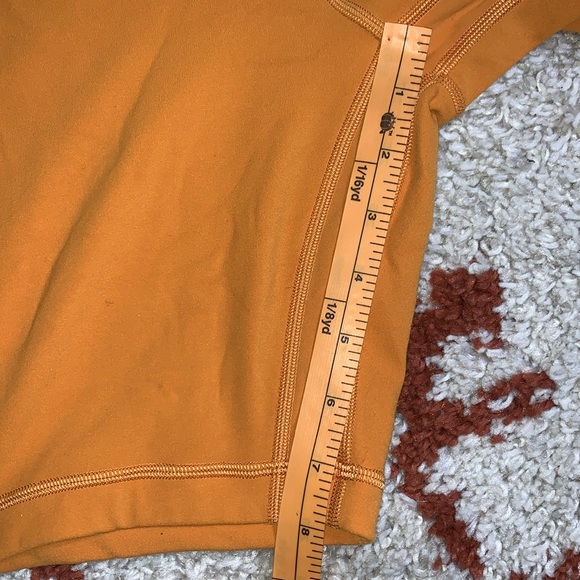 Lululemon- Sz 10&14- Autumn Orange- Align 8” Onesie Tank Top- Double Lined - Picture 9 of 15